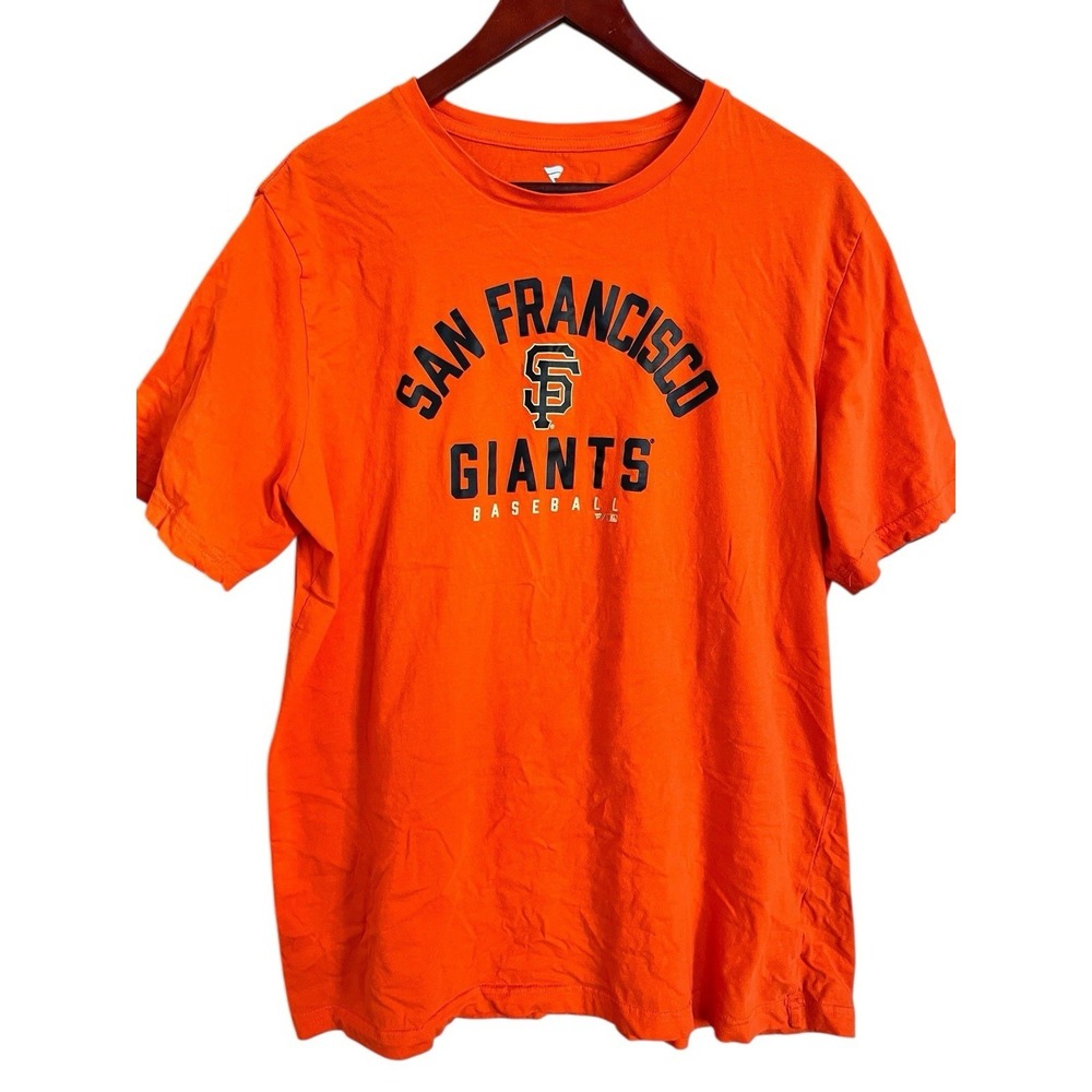 Fanatics San Francisco Giants Tshirt 2XL Orange Black MLB Baseball Workout Tee